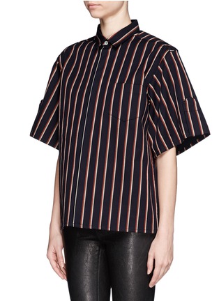Front View - Click To Enlarge - TOGA ARCHIVES - Pinstripe box shirt