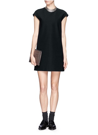 Detail View - Click To Enlarge - THE ROW - 'Beate' cap sleeve shift dress