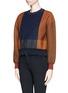 Front View - Click To Enlarge - TOGA ARCHIVES - Colourblock print cotton sweater