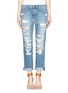 Main View - Click To Enlarge - CURRENT/ELLIOTT - 'The Fling' tattered boyfriend jeans