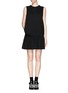 Main View - Click To Enlarge - MSGM - Layer V back drop waist dress