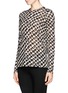 Front View - Click To Enlarge - PROENZA SCHOULER - Grid print T- shirt