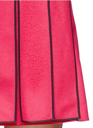 Detail View - Click To Enlarge - KENZO - Wool-cashmere felt fringe dress
