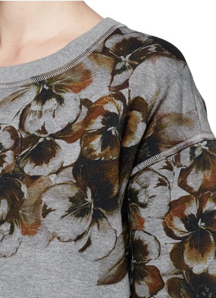 Detail View - Click To Enlarge - JASON WU - Floral print sweatshirt