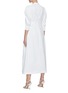 Back View - Click To Enlarge - GABRIELA HEARST - 'Signess' Puffed Sleeve Buttoned Collar Zip-up Shirt Dress