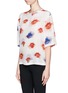 Front View - Click To Enlarge - MSGM - Lipstick print silk top