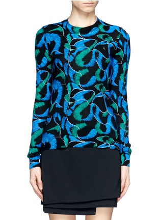 Main View - Click To Enlarge - KENZO - Abstract floral puzzle Print Sweater