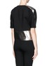 Back View - Click To Enlarge - MSGM - Metallic insert crop top