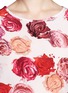 Detail View - Click To Enlarge - MSGM - Makeup rose print silk top