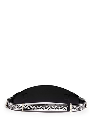 Back View - Click To Enlarge - TOGA ARCHIVES - Tribal embroidery double buckle leather belt