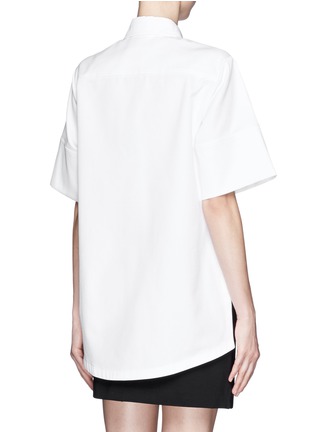Back View - Click To Enlarge - PROENZA SCHOULER - Cotton boxy shirt