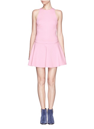 Main View - Click To Enlarge - MSGM - Dropped waist flare dress