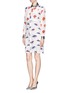 Figure View - Click To Enlarge - MSGM - Watercolour eyelash print shirt dress