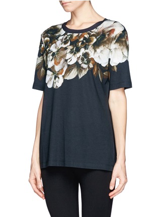 Front View - Click To Enlarge - JASON WU - Floral print T-shirt