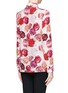 Back View - Click To Enlarge - MSGM - Makeup rose print silk shirt