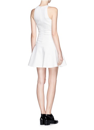 Back View - Click To Enlarge - MSGM - Drop waist flare dress