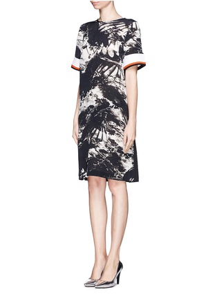 Figure View - Click To Enlarge - PREEN BY THORNTON BREGAZZI - 'Bria' blackbird print georgette dress