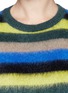 Detail View - Click To Enlarge - NO.21 - Stripe mohair-wool sweater