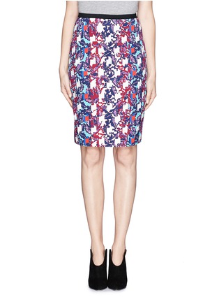 Main View - Click To Enlarge - PETER PILOTTO - 'Erin' orchid print skirt