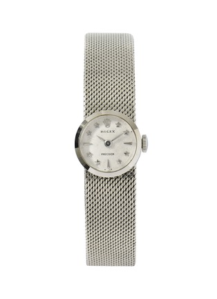Main View - Click To Enlarge - LANE CRAWFORD VINTAGE WATCHES - Rolex chameleon 14k white gold watch