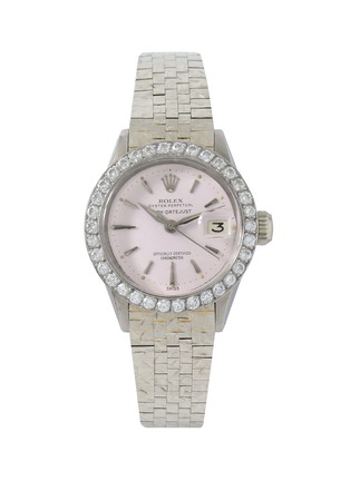 Main View - Click To Enlarge - LANE CRAWFORD VINTAGE WATCHES - Rolex Datejust diamond 18k white gold watch