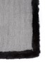 Detail View - Click To Enlarge - VALENTINO GARAVANI - Fox fur trim cashmere-silk scarf