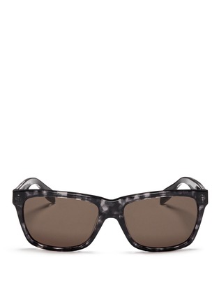 Main View - Click To Enlarge - ALEXANDER MCQUEEN - Skull stud square sunglasses