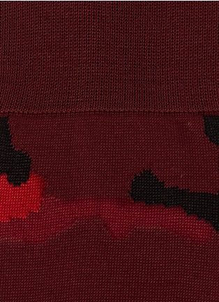 Detail View - Click To Enlarge - VALENTINO GARAVANI - Camouflage cotton blend socks