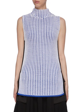 Main View - Click To Enlarge - 3.1 PHILLIP LIM - High Neck Duotone Sleeveless Sweater