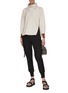 Figure View - Click To Enlarge - 3.1 PHILLIP LIM - Side Zip Cowl Neck Rib Cuff Sweater