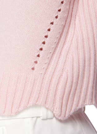  - 3.1 PHILLIP LIM - Scalloped Hem Cashmere Blend Sweater