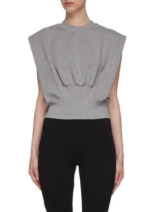 Main View - Click To Enlarge - 3.1 PHILLIP LIM - Cinch Waist Sleeveless Cotton Blend Top
