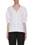 Main View - Click To Enlarge - 3.1 PHILLIP LIM - Puffer Sleeve V-neck Blouse