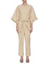 Main View - Click To Enlarge - 3.1 PHILLIP LIM - Low Waist Front Tie Rolled Cuff Jumpsuit