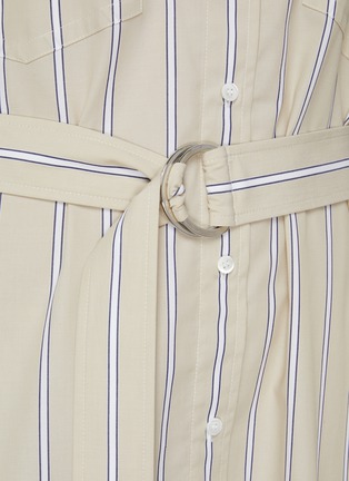 Detail View - Click To Enlarge - 3.1 PHILLIP LIM - Belted Drop Shoulder Stripe Shirt Dress