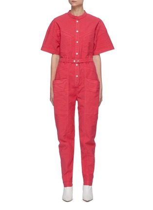 Main View - Click To Enlarge - ISABEL MARANT - 'Etundra' belted jumpsuit