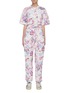 Main View - Click To Enlarge - ISABEL MARANT - 'Etundra' graffiti print belted jumpsuit