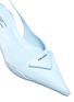 Detail View - Click To Enlarge - PRADA - Rubber Shell Outsole Comma Heel Slingback Pumps