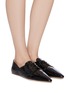 Figure View - Click To Enlarge - MIU MIU - Patent leather oxford shoes
