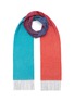 Main View - Click To Enlarge - JOHNSTONS OF ELGIN - Ombré fringe cashmere scarf