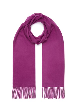 Main View - Click To Enlarge - JOHNSTONS OF ELGIN - Fringe cashmere scarf