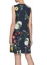Back View - Click To Enlarge - OSCAR DE LA RENTA - Floral print sleeveless dress