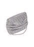 Detail View - Click To Enlarge - RODO - Abby' soft ruched woven lamé leather clutch