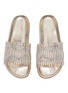 Detail View - Click To Enlarge - RODO - Mesh detail woven leather slides