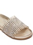 Detail View - Click To Enlarge - RODO - Mesh detail woven leather slides
