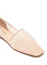 Detail View - Click To Enlarge - RODO - Ruched mesh  ballerina flats