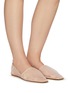 Figure View - Click To Enlarge - RODO - Ruched mesh  ballerina flats