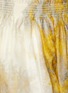 Detail View - Click To Enlarge - ZIMMERMANN - Wattle Graphic Print Linen Silk Blend Flip Skirt