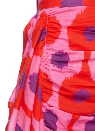 Detail View - Click To Enlarge - RHODE RESORT - 'Hannah' Floral Print Ruch Cotton Mini Skirt