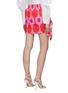 Back View - Click To Enlarge - RHODE RESORT - 'Hannah' Floral Print Ruch Cotton Mini Skirt